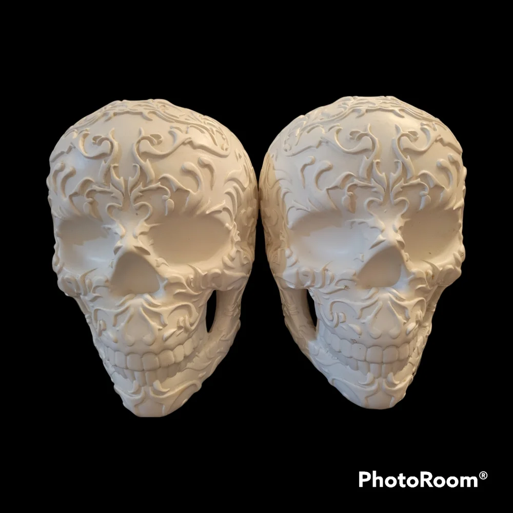 Skull/Day of the Dead Makeup Brush Holders Set